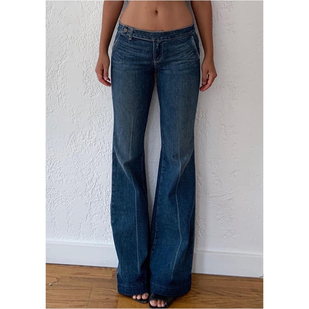 Paige Denim wide leg denim trousers sz 27